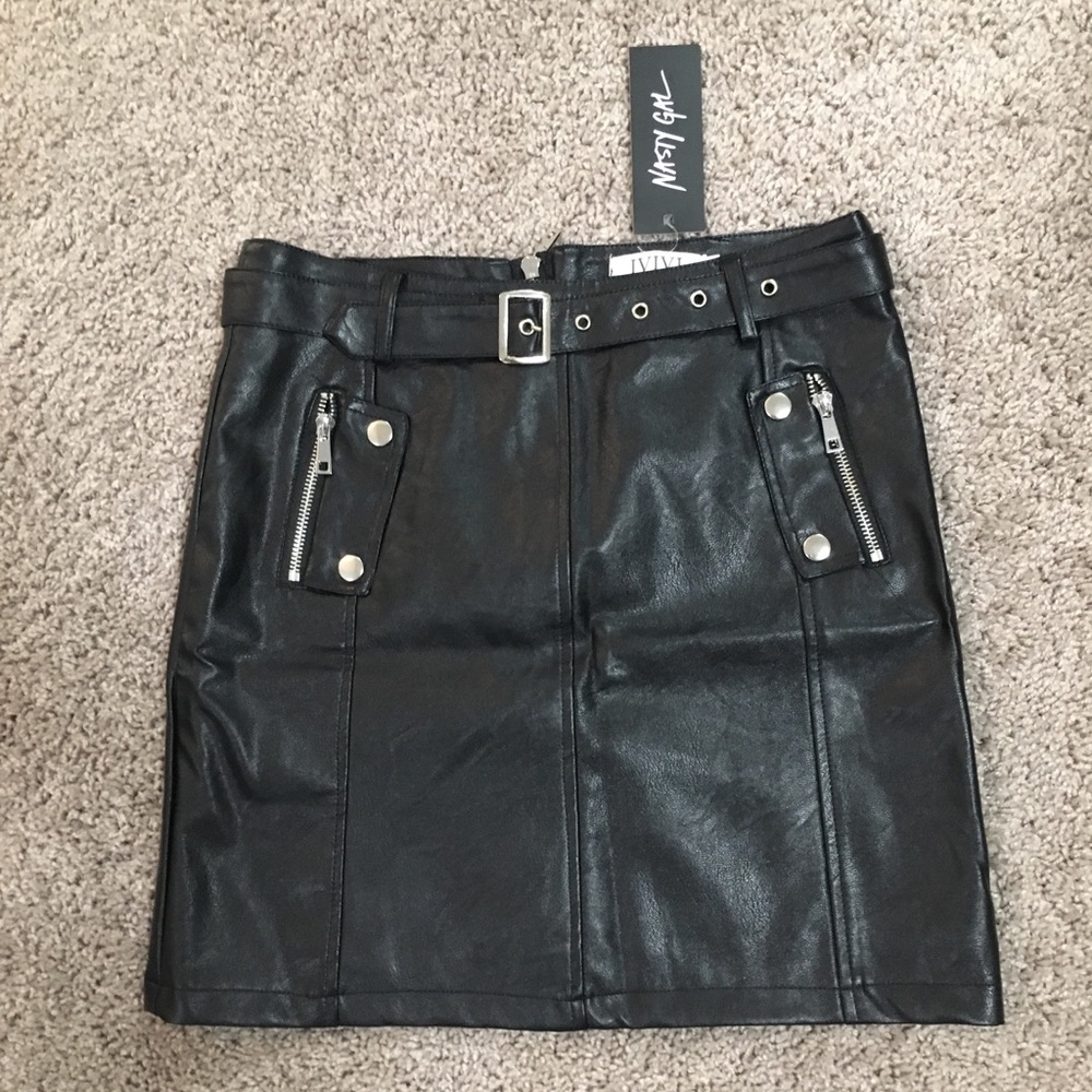 Leather skirt